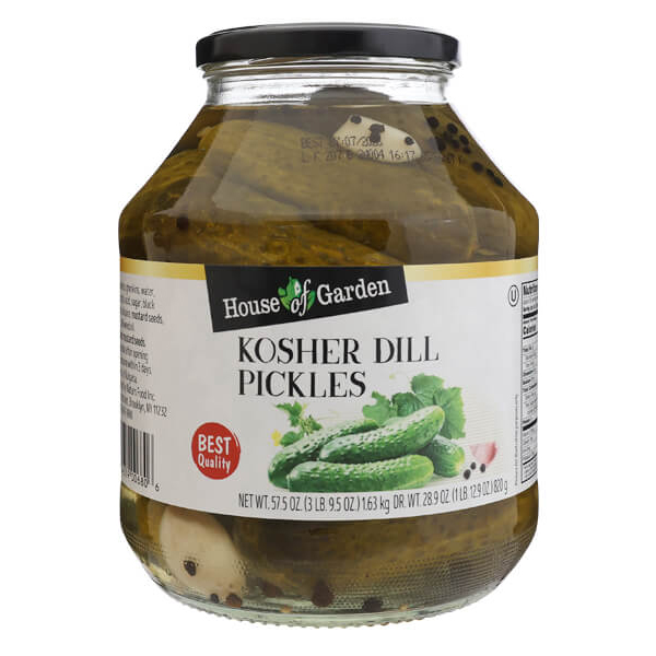 Кошерные соленые огурцы в рассоле – 54,1 жидких унции (1,6 л)